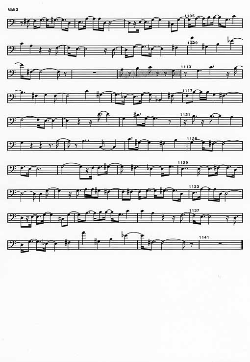 National Song; example of score