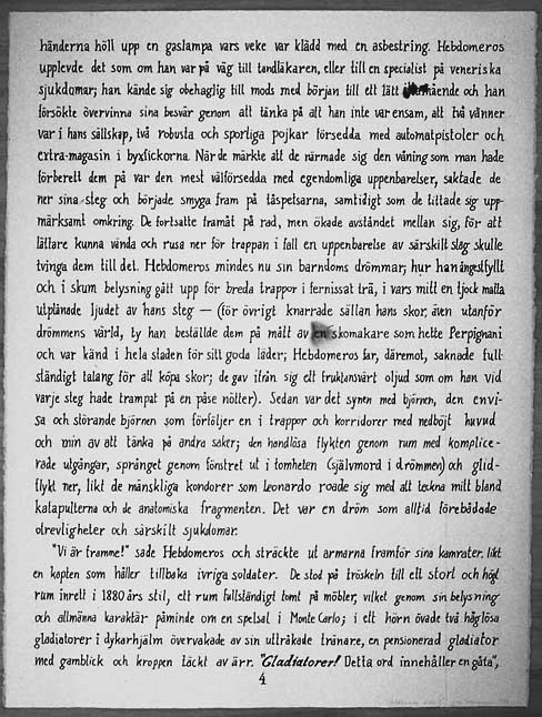 Jan Svenungssons Hebdomeros av Giorgio de Chirico, page 4