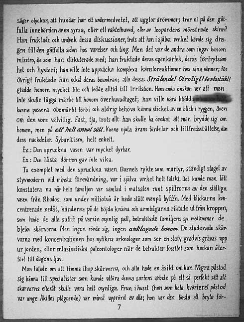 Jan Svenungssons Hebdomeros av Giorgio de Chirico, page 7