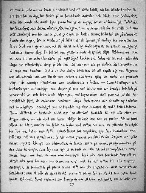 Jan Svenungssons Hebdomeros av Giorgio de Chirico, page 27