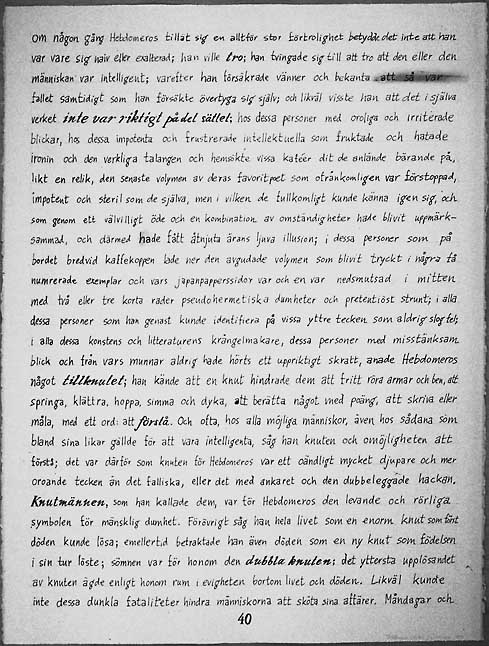 Jan Svenungssons Hebdomeros av Giorgio de Chirico, page 40