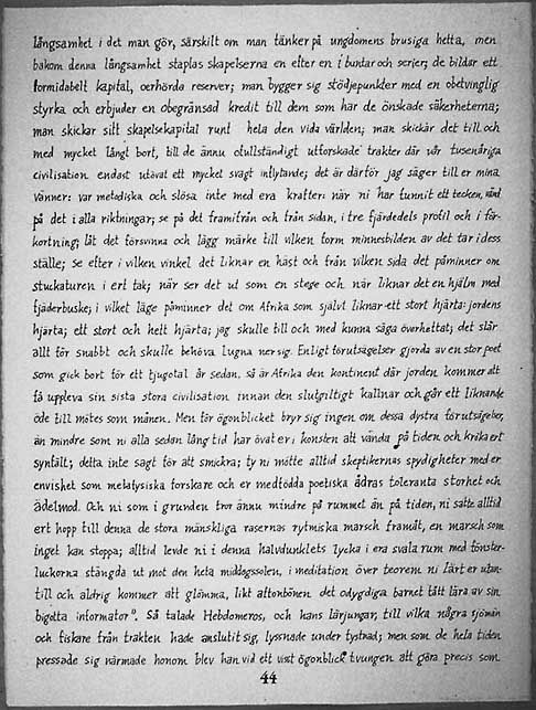 Jan Svenungssons Hebdomeros av Giorgio de Chirico, page 44