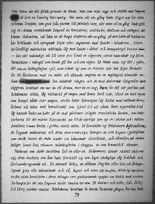 Jan Svenungssons Hebdomeros av Giorgio de Chirico, page 79