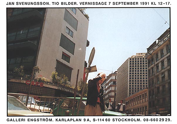 Jan Svenungsson - invitation card 1991