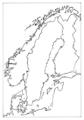 Jan Sevnungsson – Psycho-Mapping Scandinavia; individual drawings