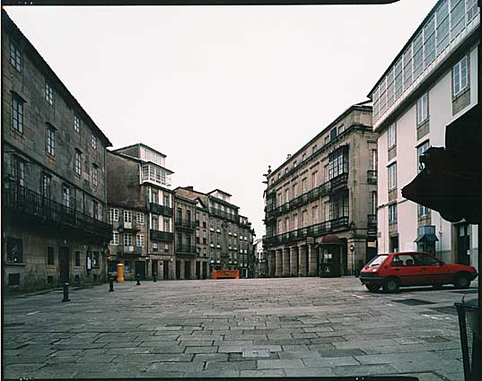 Nine Pyramids illustration project: Santiago de Compostela site photo