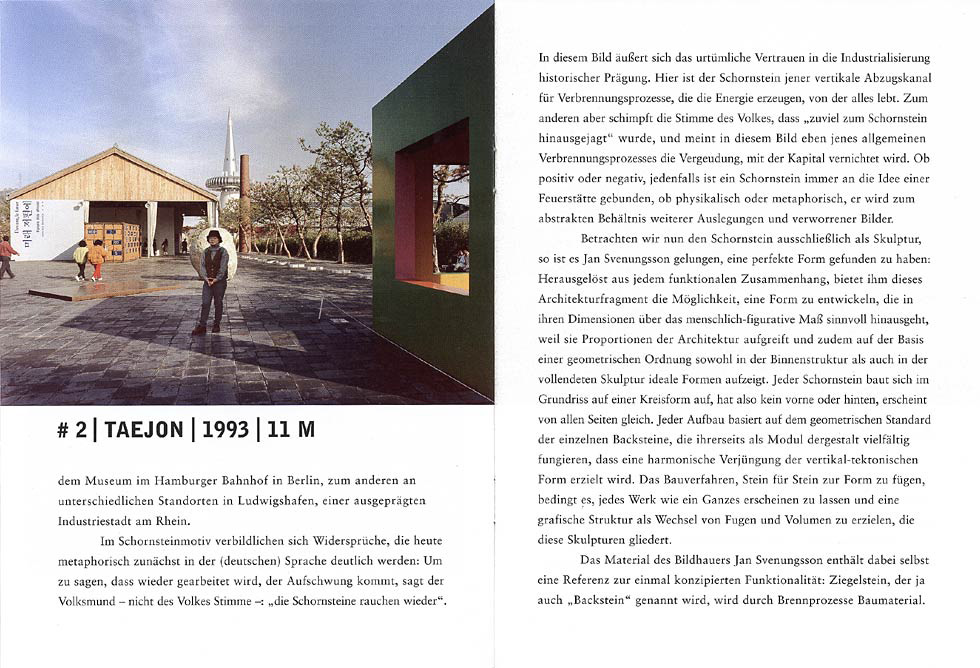 Jan Svenungsson. Catalogue, Hamburger Bahnhof, Berlin 2004