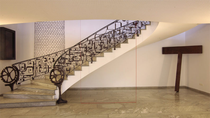 wall painting at Jäckering in Hamm 2009, with Katharina Hinsberg, Richard Serra