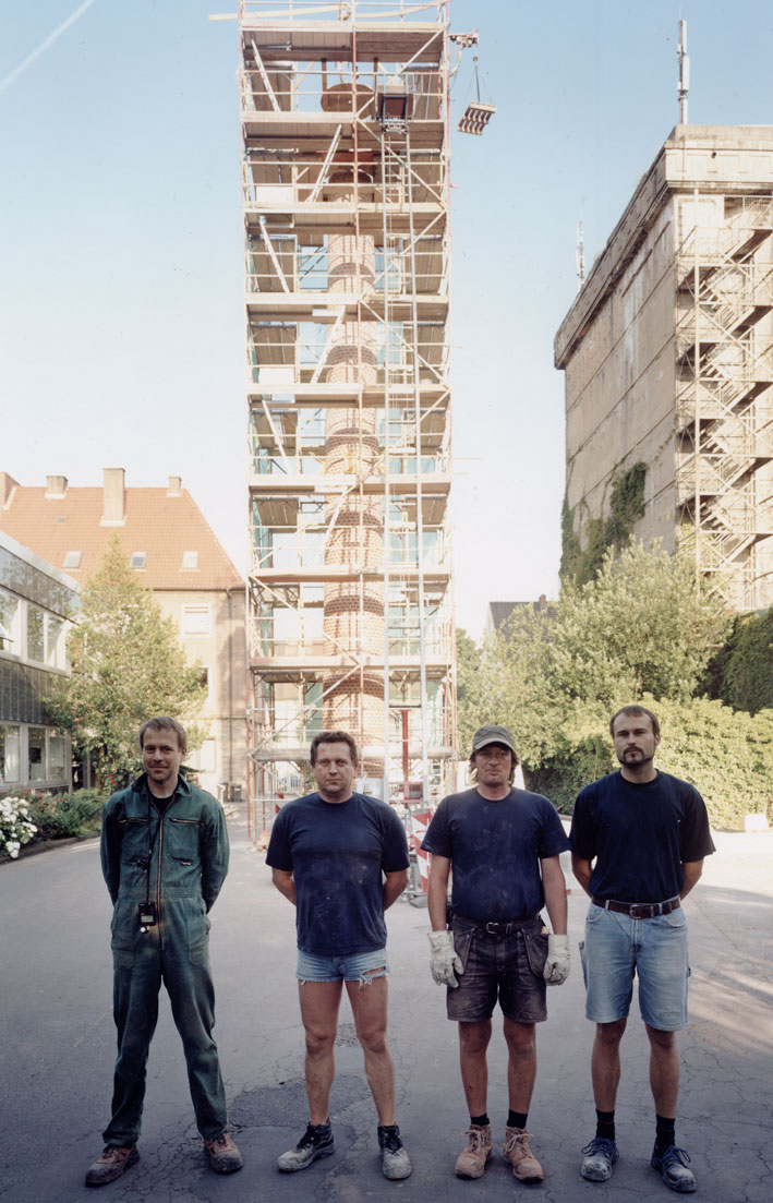 Construction team for Ninth Chimney: Jan Svenungsson: Jurgen Totzke, Alexander Hilse, Henrik Grams