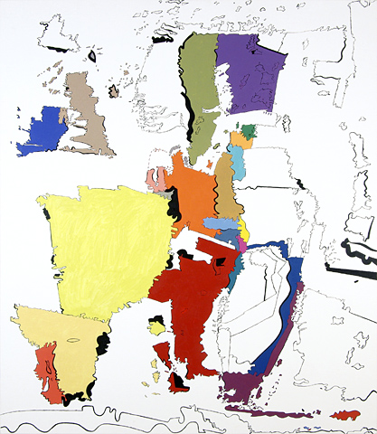 Jan Svenungsson: Psycho-Mapping Europe version 2.0, painting 20/20