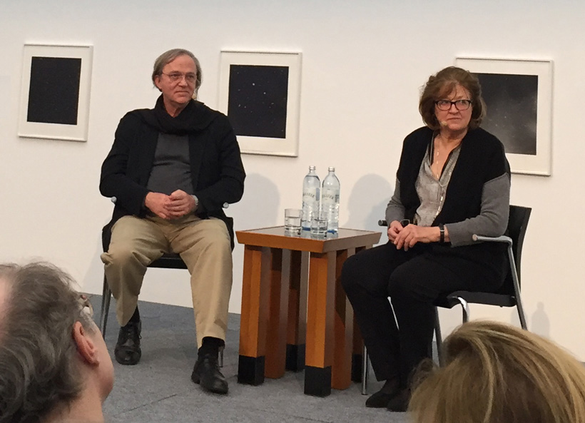vija celmins and robert storr at the secession in vienna, 17 November 2015
